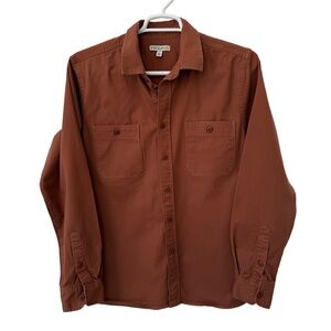 FRYE AND CO Shirt Men's Large Rust  Heavy‎ Duty Cotton